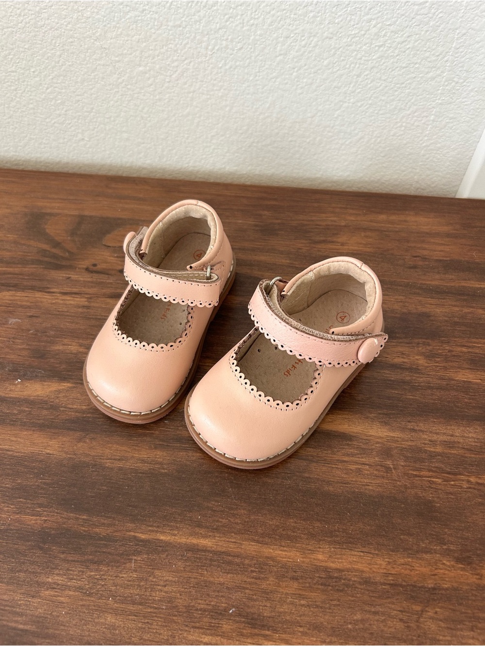 Kids Mary Jane Dress Shoes in Blush Pink